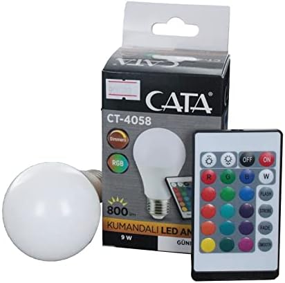 9W Uzaktan Kumandalı Rgb Led Ampul E27 2700K Ct-4058