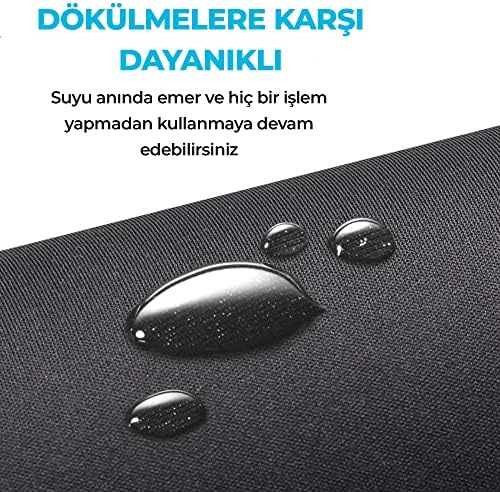 Alternative view of OFFICE - Orta Boy Mouse Pad – Kaymaz Tabanlı Pürüzsüz Kumaş Yüzeyli Bilgisayar Mouse Altlığı, Ofis için Ergonomik Mouse Pad, Laptop ve PC Uyumlu (Orta Boy 27x23 cm)