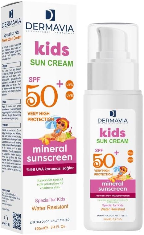 Alternative view of Dermavia Spf+50 Çocuk Yüz Ve Vücut Koruma Mineralli Güneş Kremi 100 Ml