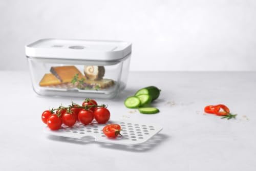 FRESH & SAVE VAKUM AKSESUARLARI SETİ CAM KUTULAR İÇİN, M/L / 2-PARÇA