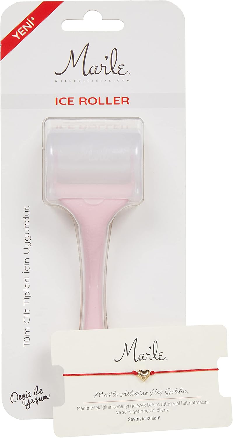 Alternative view of Mar'le Cilt Sıkılaştırıcı Pembe Ice Roller Yüz Masaj Aleti