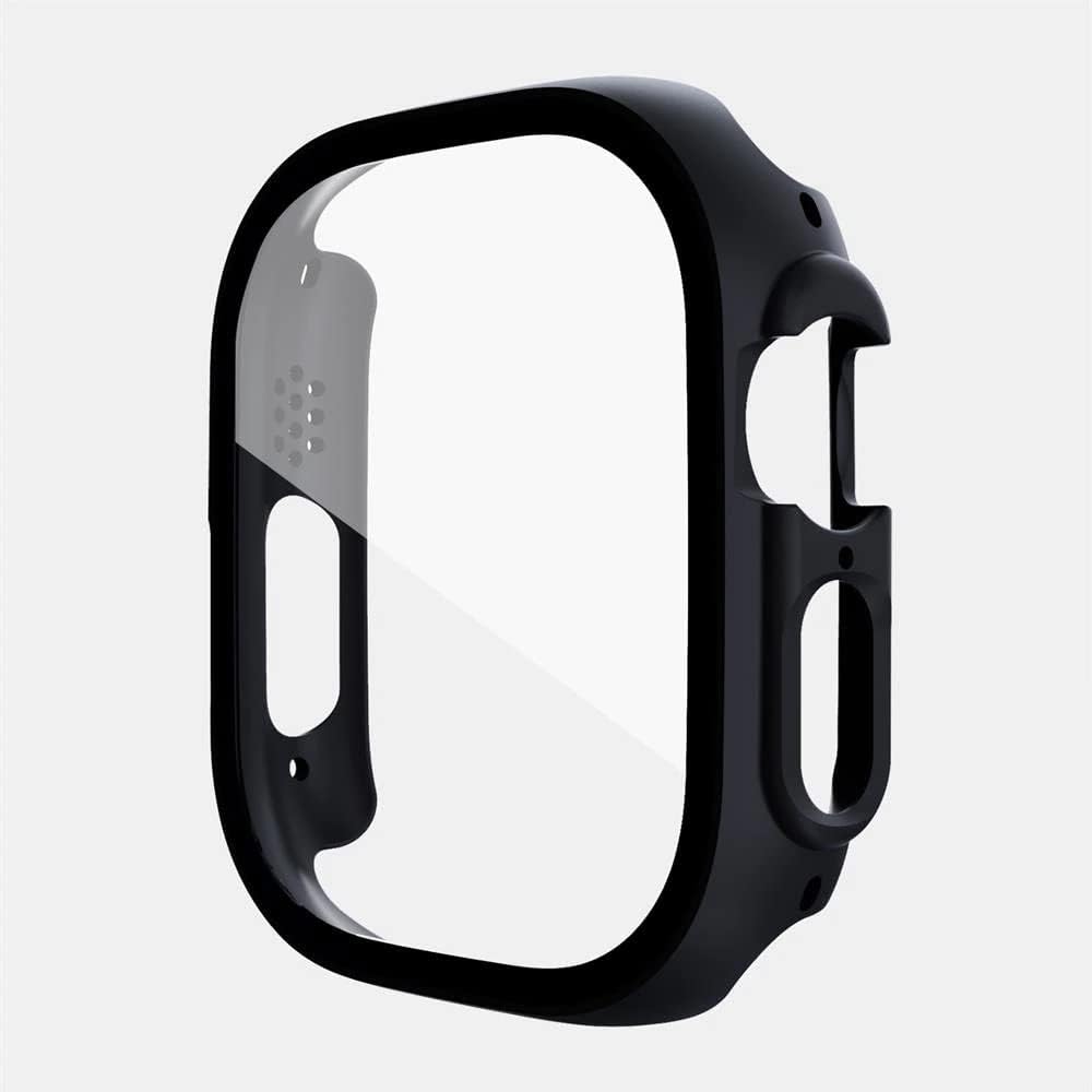 Ultra ile uyumlu 49mm ile uyumlu Ekran Koruyuculu PC Çerçeve Tam Koruyucu Kılıf, Ultra 49mm için Köşeleri Kapatan Ekran Koruyucu