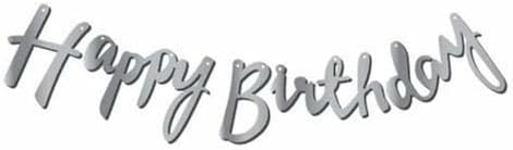 Alternative view of Kaligrafi Happy Birthda Banner (Gümüş)