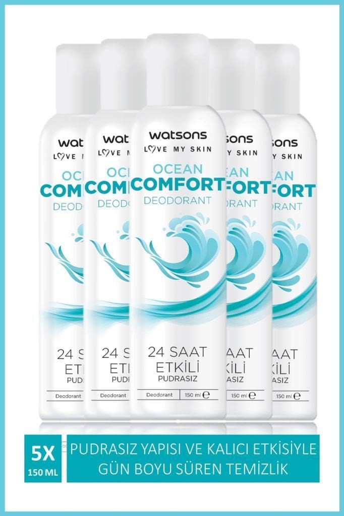 Alternative view of Watsons Ocean 24 Saat Etkili Pudrasız Deodorant Sprey 150 ml X5 ADET