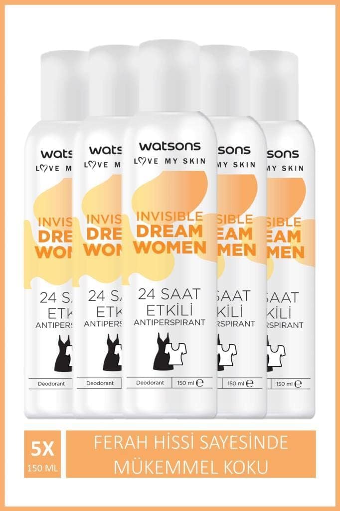 Alternative view of Watsons Invisible Fresh 24 Saat Etkili Kadın Deodorant Sprey 150 ml X5 ADET