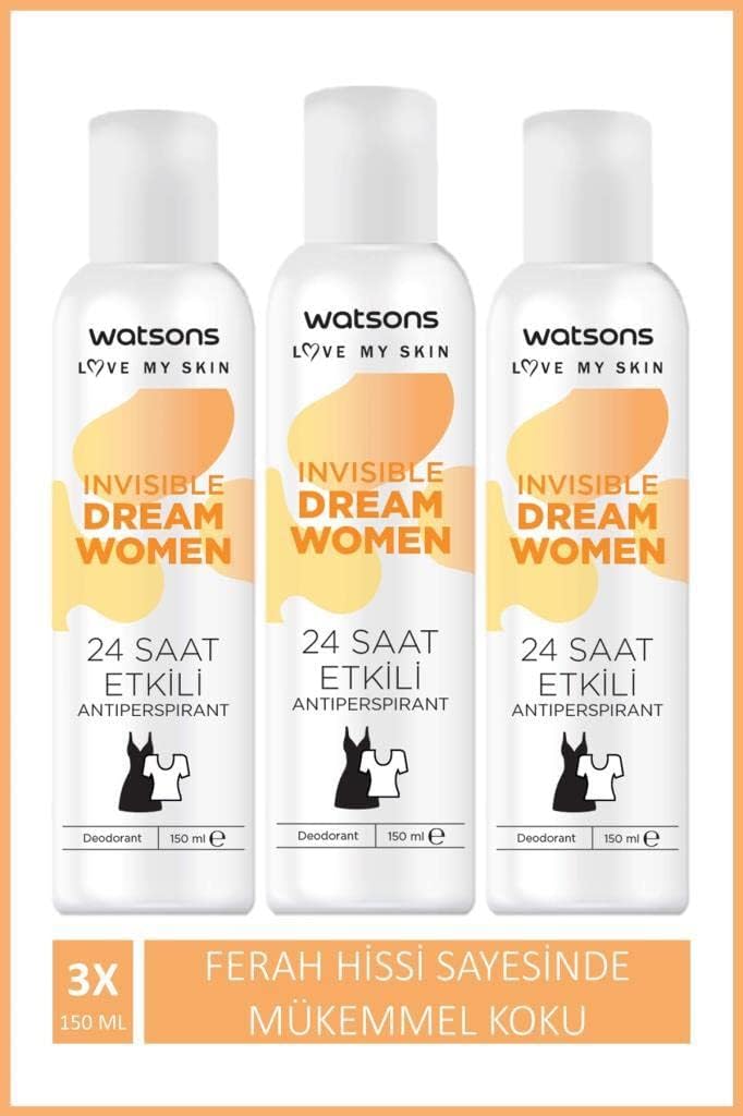 Alternative view of Watsons Invisible Fresh 24 Saat Etkili Kadın Deodorant Sprey 150 ml X3 ADET
