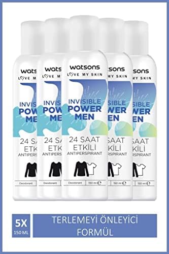 Alternative view of Watsons Invisible Power Men 24 Saat Etkili Deodorant 150 ml X5 ADET