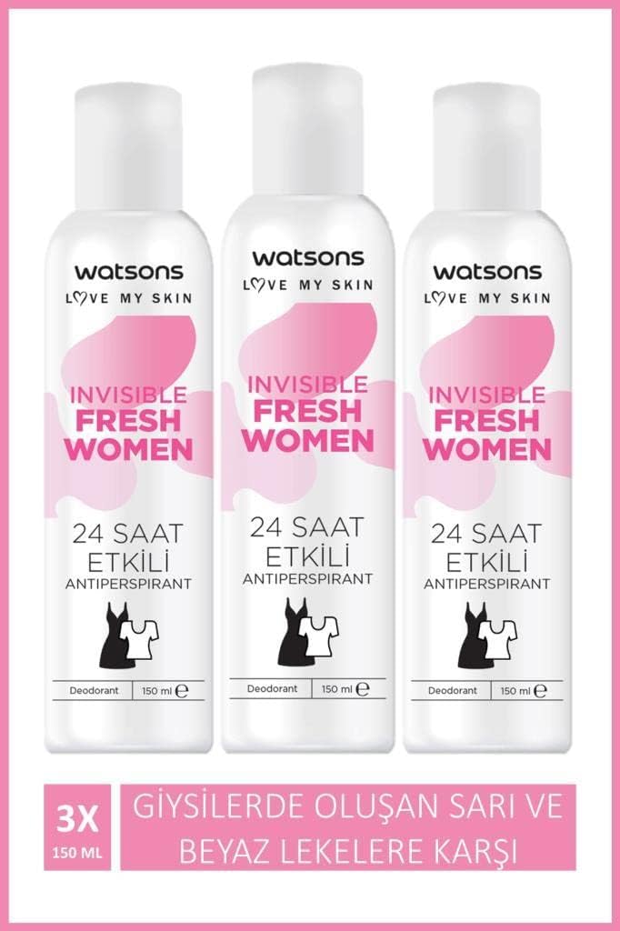 Alternative view of Watsons Invisible Fresh Aromatik Deodorant 150 ml X 3 ADET