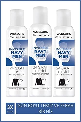Alternative view of Watsons Invisible Navy Men Deodorant 150 ml X3 ADET