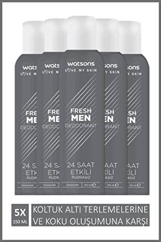 Alternative view of Watsons Fresh Men Pudrasız Deodorant Sprey 150 ml x 5 ADET