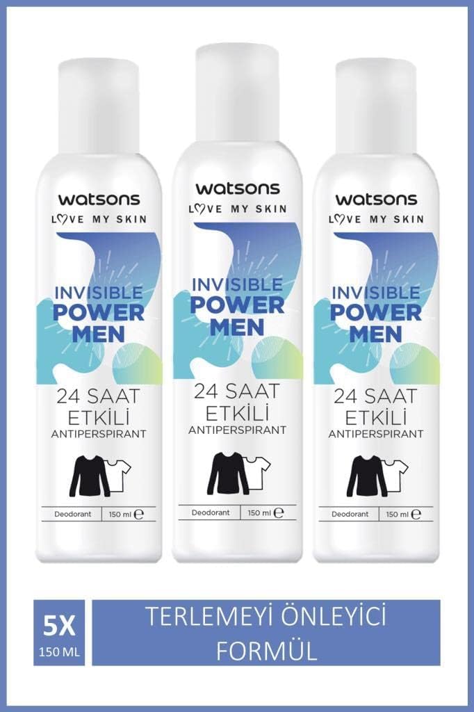 Alternative view of Watsons Invisible Power Men 24 Saat Etkili Deodorant 150 ml X3 ADET