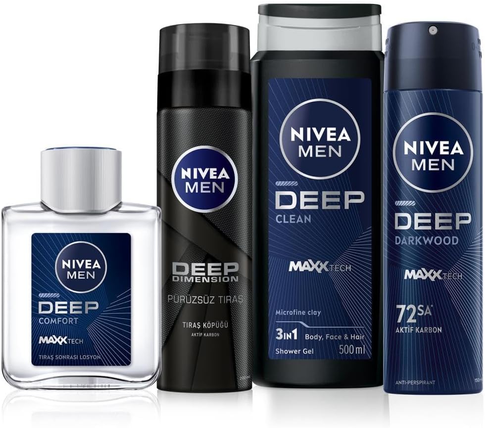 Alternative view of MEN Erkek Deep Dimension Damat Çeyiz Seti, Duş Jeli 500ml, Deodorant 150ml, Tıraş Köpüğü 200ml, Tıraş Sonrası Losyon100ml
