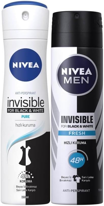 & Pure Bayan Deosprey 150 Ml+& Fresh Erkek Deosprey 150 Ml 2'Li Paket