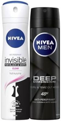 & Clear Bayan Deosprey 150 Ml+Deep Dimension Erkek Deosprey 150 Ml 2'Li Paket
