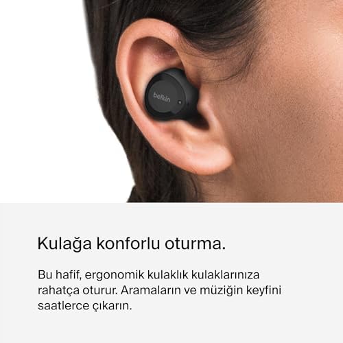Alternative view of SOUNDFORM Bolt, Gerçek Kablosuz Kulaklıklar, Kablosuz Şarj, IPX5 Ter ve Suya Dayanıklı, USB-C, 28 Saate Kadar Pil Ömrü,, Galaxy, Piksel ve Daha Fazlası - Siyah