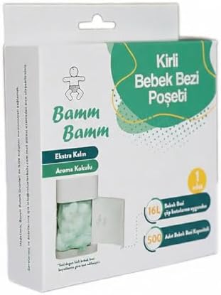 Alternative view of Bamm Bamm Kokulu Bebek Bezi Atık Poşeti 495 Bez Kapasiteli