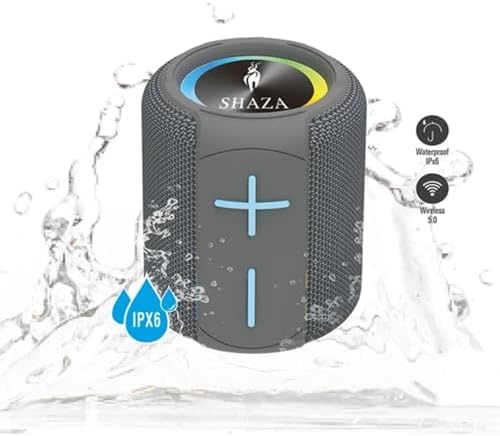 Taşınabilir Bluetooth Hoparlör IPX6 Suya Dayanıklı - 6W Ses Çıkışı Gri