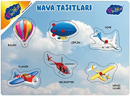 Alternative view of Ahşap Tutmalı Puzzle Deniz ve Hava Taşıtları