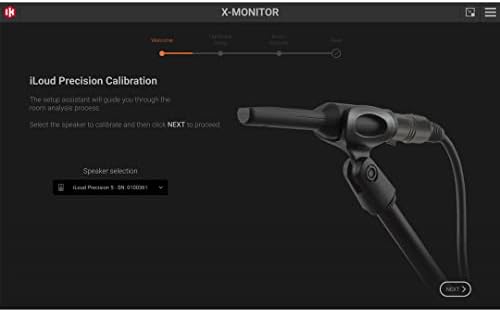 IK Multimedia iLoud Precision 5 - Çift | El Yapımı İtalyan Malı: 5'' 135W RMS 2-Yollu Dijital Kontrollü Stüdyo Referans Monitörü/Hoparlörü | Çift