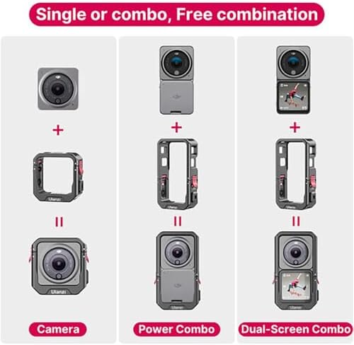 Alternative view of C-Action2 DJI Action 2 Manyetik Metal Cage Çerçeve