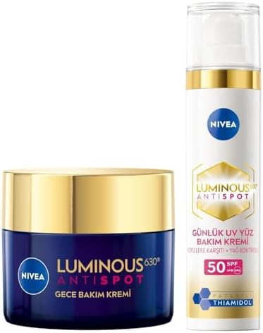 Luminous630 Leke Karşıtı Gündüz Yüz Kremi 40ml ve Leke Karşıtı Gece Kremi 50ml, Makyaj Çantası Hediye!