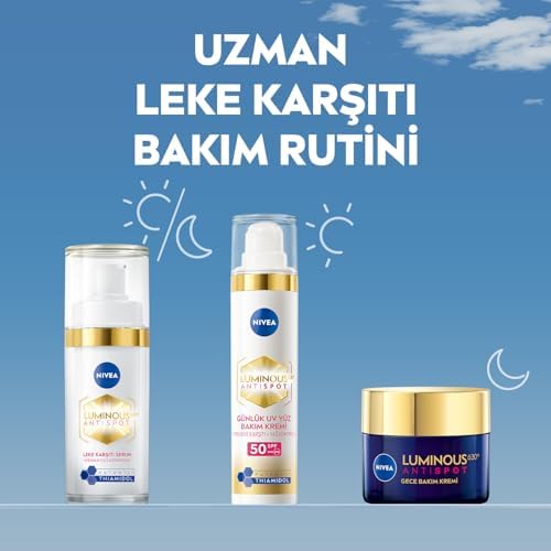 SPF50 Luminous630 Leke Karşıtı Gündüz Yüz Kremi 40ml ve Luminous630 Leke Karşıtı Serum 30ml, Leke Karşıtı Bakım Seti