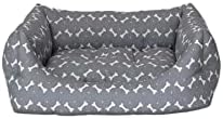 Pet Uniform Gri-Beyaz Kedi ve Köpek Yatağı S 40x50cm