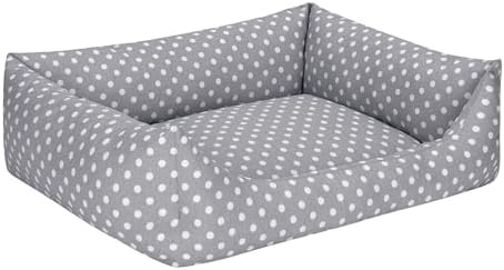 Pet Uniform Gri Puantiyeli Köpek Yatağı M 60x70cm