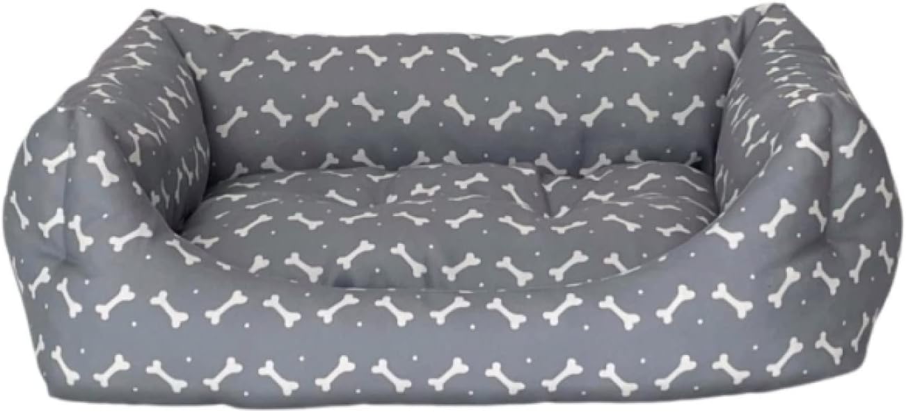 Pet Uniform Gri-Beyaz Kedi ve Köpek Yatağı S 50x60cm