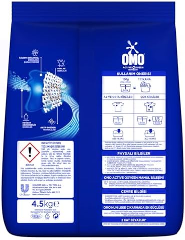 Oxygen Toz Çamaşır Deterjanı Beyazlar için, 4.5 Kg