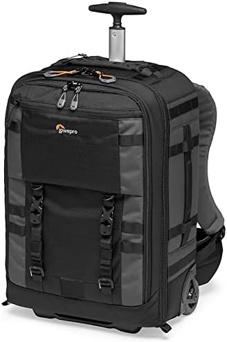 Pro Trekker RLX 450 AW II, kamera dönüştürülebilir sırt çantası, geri dönüştürülmüş kumaşlı kamera sırt çantası, 15 inç dizüstü bilgisayar veya tablet, ağır tekerlekler, aynasız veya