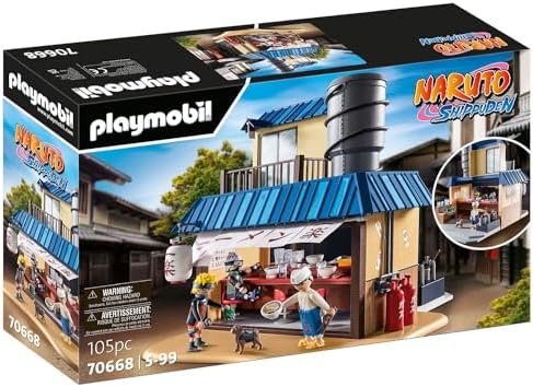 Playmobil 70668 Restaurant Ramen Ichiraku – – Heroes Issu de la serie d'anime – için efsanevi sahneler veya Inventer de Nouvelles Hikayeleri – 5 yaşından itibaren
