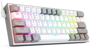 Alternative view of Redragon K616 Fizz PRO%60 3 mod kablolu, 2.4 GHz kablosuz, Bluetooth mekanik oyun klavyesi, doğrusal kırmızı şalter, Pro Drive/yazılım destekli