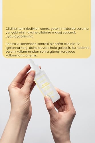Bade Natural Aha Bha Yüz Serumu Cilt Tonu Eşitleyici Canlandırıcı ve Peeling Etkili 30 ml