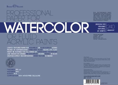 BRUNO VİSCONTİ SULUBOYA RESİM KAĞIDI, DOSYALI. 10 yp (millimeters, 283x204)