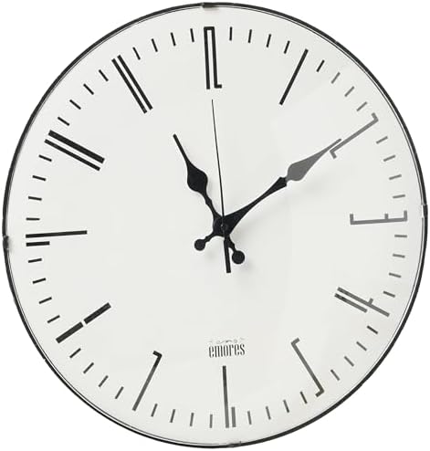 36 Cm Dekoratif Gerçek Cam Sessiz Mekanizma Duvar Saati Mr139