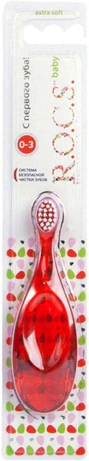 Bebekler için Diş Fırçası Kırmızı 0-3 Ay Baby Soft 4607152730333K