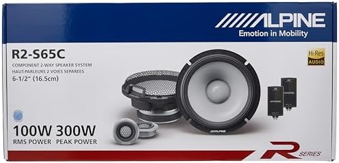 Alternative view of R2-S65C 16,5 cm (6.5”) R-Series 2 Yollu Komponent Hoparlör, Hi-Res Audio, 100W RMS / 300W, 4 Ohm, Profesyonel Araç İçi Ses Sistemi