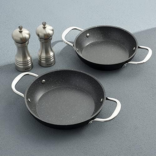Pro 2 Parça Granit Sahan Seti Çelik Kulp