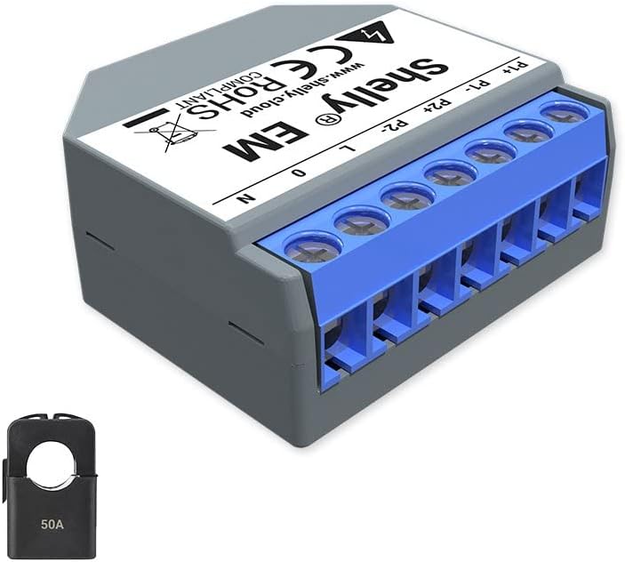 EM + 1 elektrik pensesi, evde elektrik tüketimini ölçmek için 50 A'ya kadar