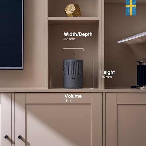 Alternative view of nem alıcı, elektriksiz, 25 m²'ye kadar – yedek paket dahil – geri dönüştürülmüş plastikten – oturma odası, banyo, kiler için oda nem giderici – nem alıcı – nem giderici – gri