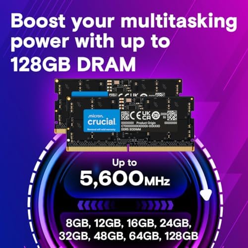32GB Ddr5 5600 Sodımm CL46 (16GBIT) Notebook Ram Bellek CT32G56C46S5