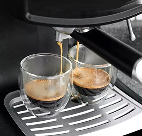 Needd Çift Katmanlı Espresso Cam Bardak Seti 6'lı 80 ml | Borosilikat Double Isı Yalıtımlı Şeffaf Kahve Bardağı | Espresso ve Ristretto için