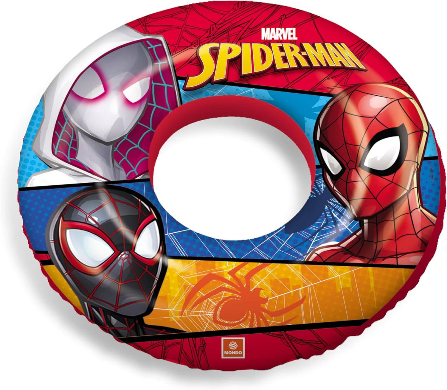 Mondo 16928 Spider-Man Simit 50 cm, su sporları, plaj malzemesi, şişme ürün, yüzme aksesuarı, kamp, dalış, güvenlik