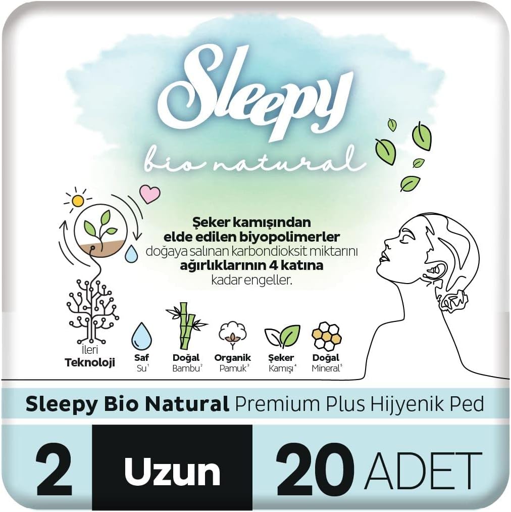 Alternative view of Bio Natural Premium Plus Hijyenik Ped Uzun 20 Adet Ped