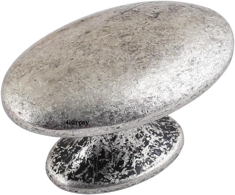 Alternative view of Düğme Kulp Antik Gümüş (2 Adet)