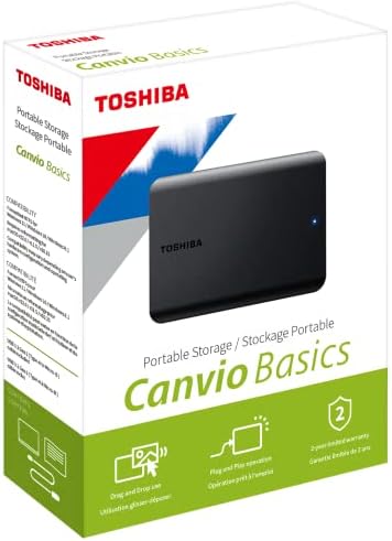 1TB Canvio Basic 2.5" Gen1 USB 3.2 Harici Harddisk (HDTB510EK3AA)