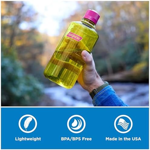 Sustain Tritan BPA İçermeyen Su Şişesi,%50 Plastik Atık, 32 oz, Dar Ağız, Taşı