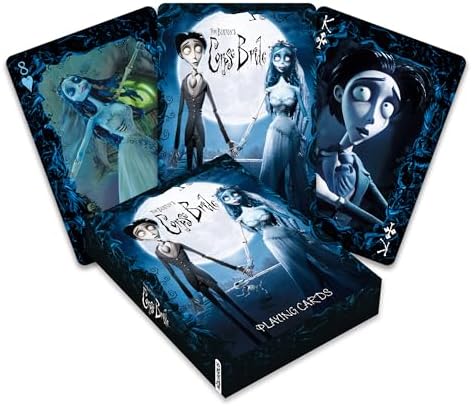 AQUARIUS Corpse Bride Oyun Kartları - En Sevdiğiniz Kart Oyunları için Corpse Bride Temalı Kart Destesi - Resmi Lisanslı Corpse Bride Ürünleri ve Ürünleri