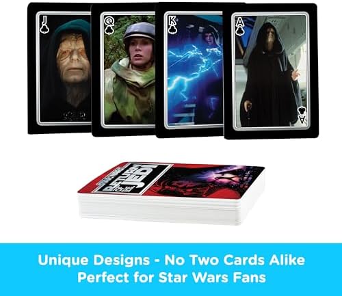 Alternative view of AQUARIUS Return of The Jedi Oyun Kartları - En Sevdiğiniz Kart Oyunları için Temalı Kart Destesi - Resmi Lisanslı Ürünleri ve Ürünleri